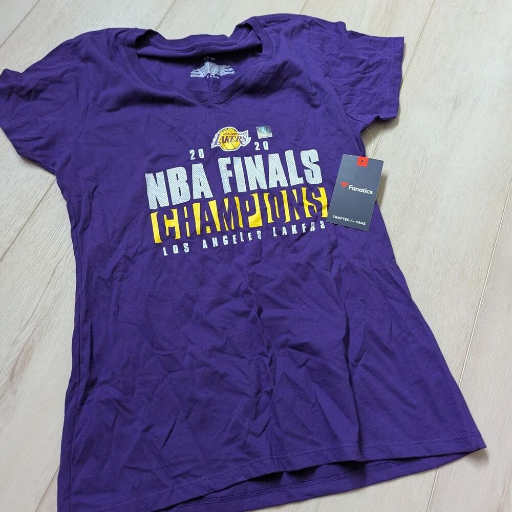 NBA LA Lakers Championship 2020 Women's Purple Vneck Shirt